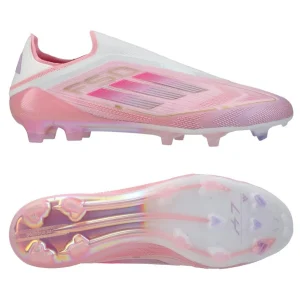 ADIDAS F50 ELITE LACELESS FG LAMINE YAMAL 304 - CLEAR PINK/PURPLE GLOW/LITE PINK LIMITED EDITION